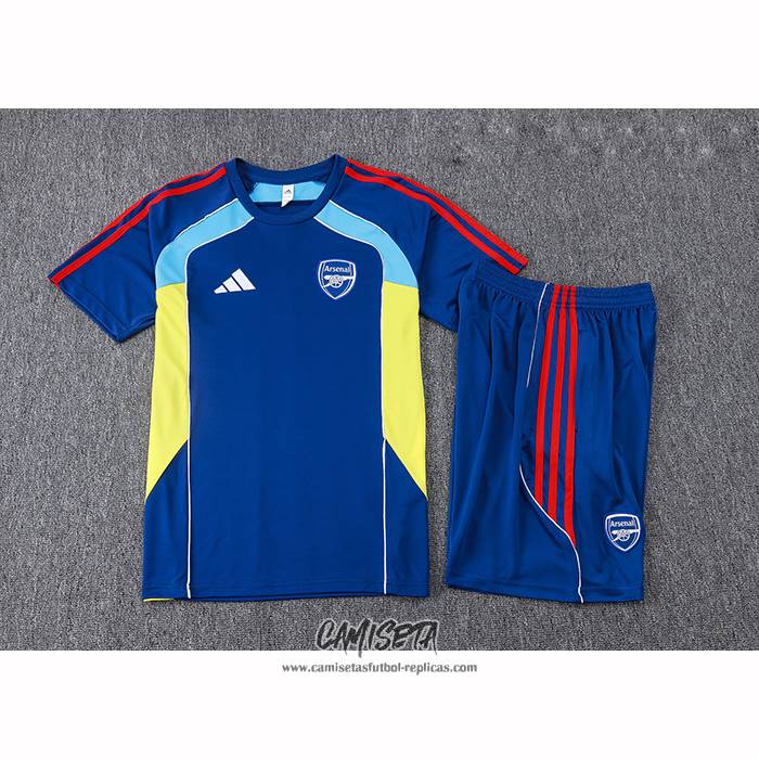 Chandal del Arsenal 2025-2026 Manga Corta Azul - Pantalon Corto